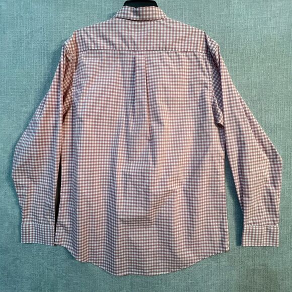 IZOD Men’s Dress Shirt LG Multi color checked White, Pink, Plaid Work, Dress - Picture 7 of 7
